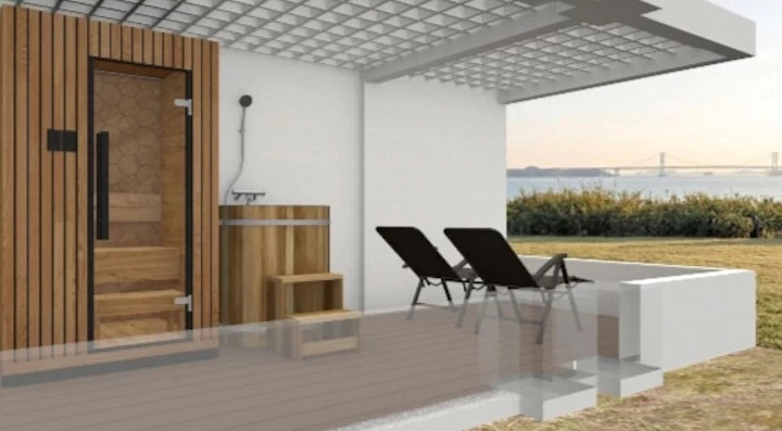 鳴門海峡を望む絶景とインフィニティチェアでのリラックス