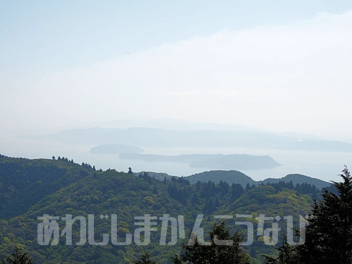 柏原山 森林公園展望台の眺望（東側）