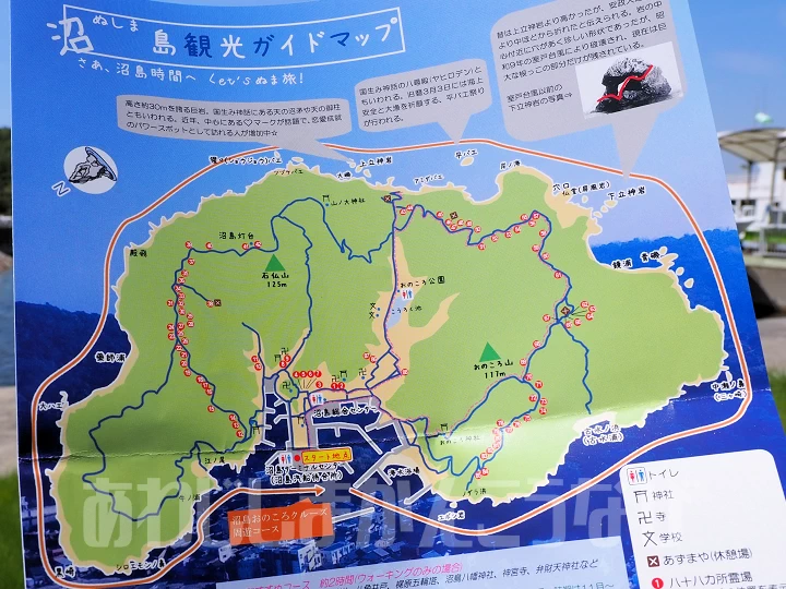 沼島のマップ