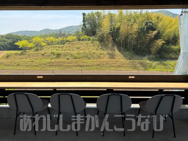 テラス席からの風景