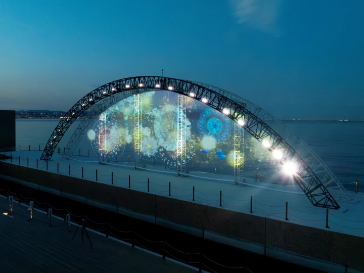 淡路島東海岸に日本で唯一の常設海上アートステージ「PASONA HARBOR STAGE」誕生