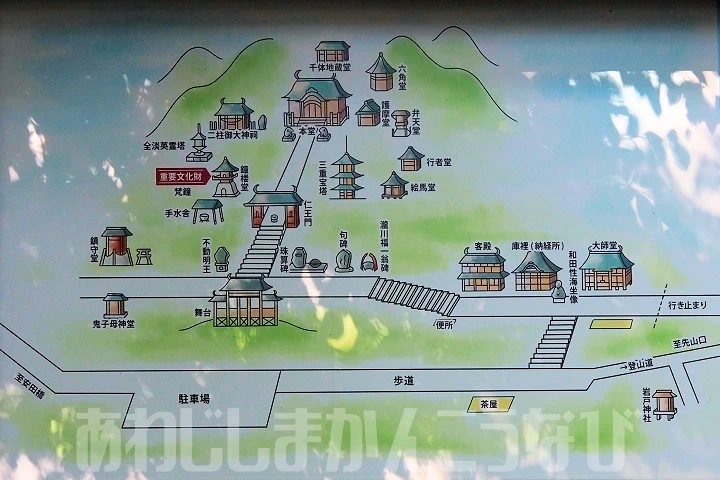 千光寺の境内マップ