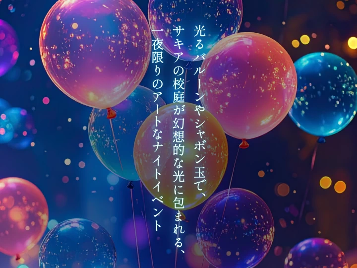 「サキア アートデイズ」のフィナーレを飾るイルミネーションイベント「Spark Art Night」