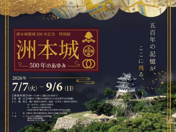 洲本城築城500年記念特別展「洲本城500年のあゆみ」が淡路文化史料館で開催